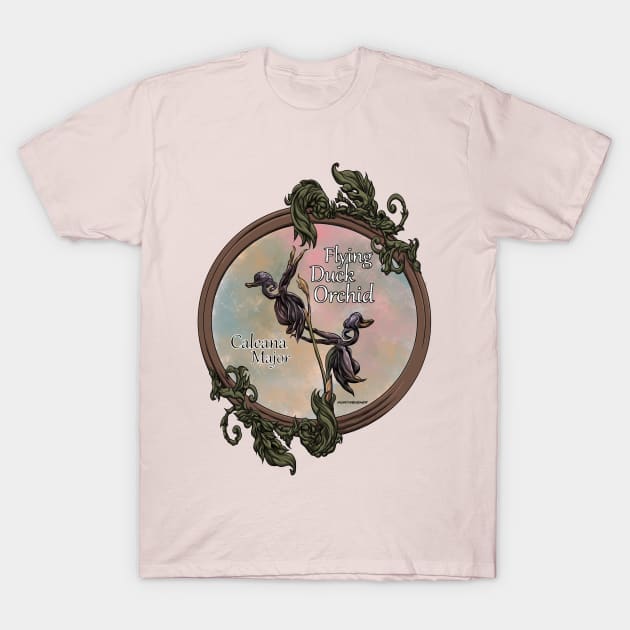 Flying Duck Orchid T-Shirt by MontisEcho